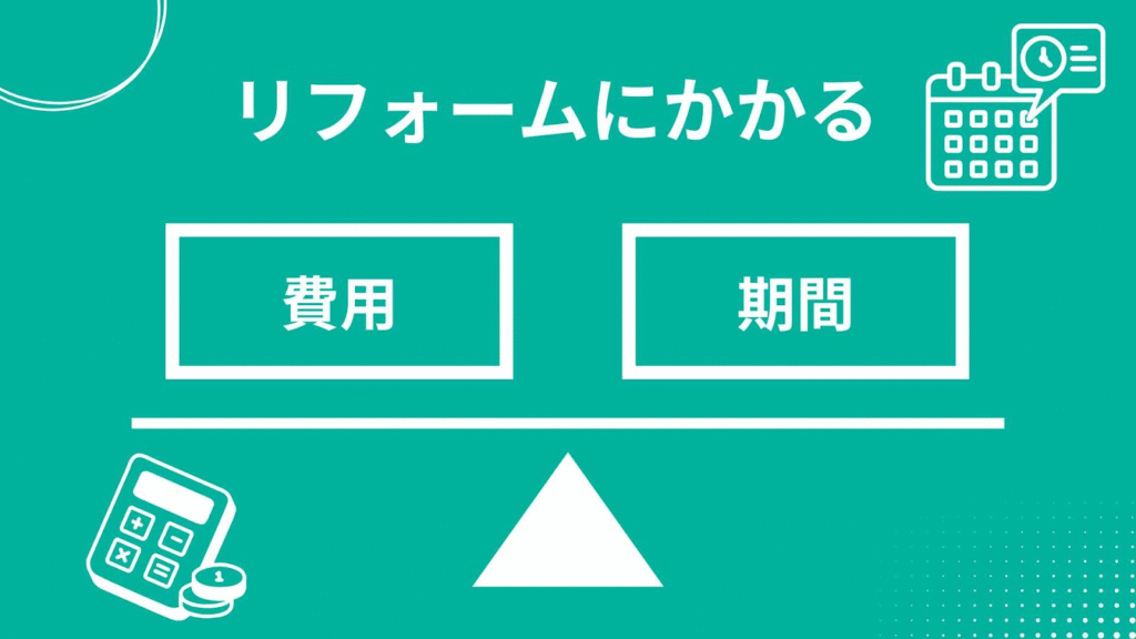 リフォームにかかる費用と期間