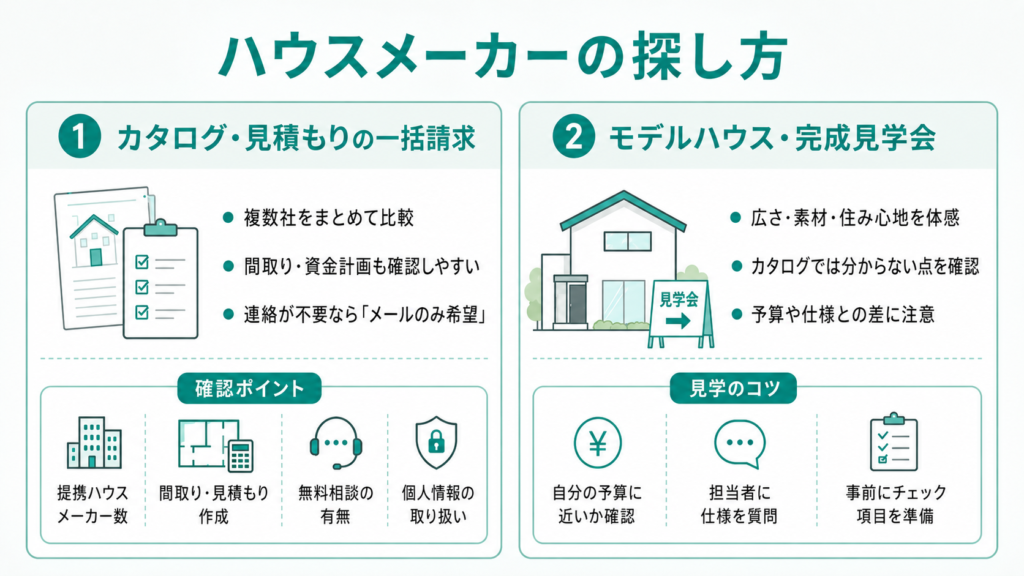 ハウスメーカーの探し方
