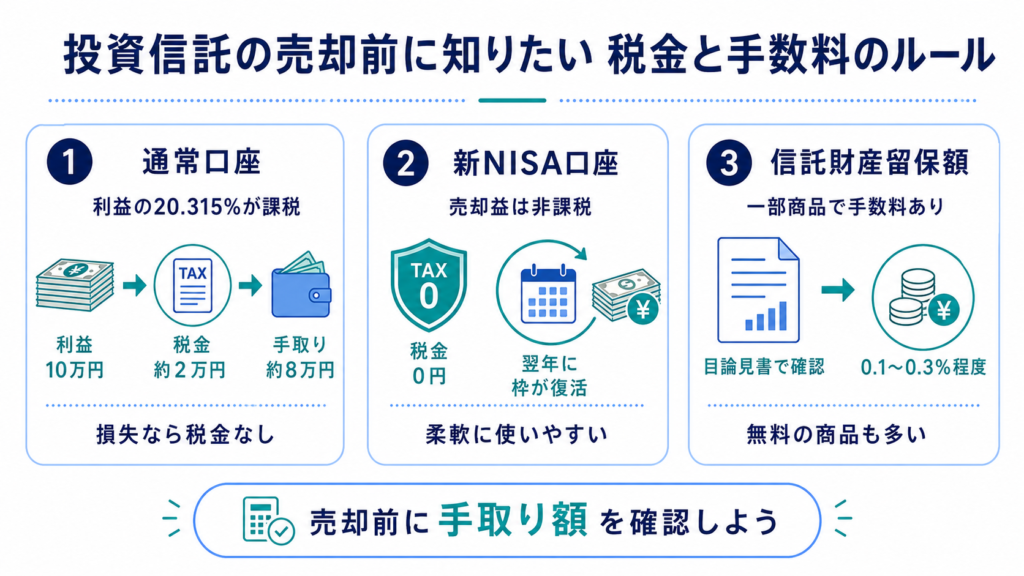 投資信託の税金と手数料のルール