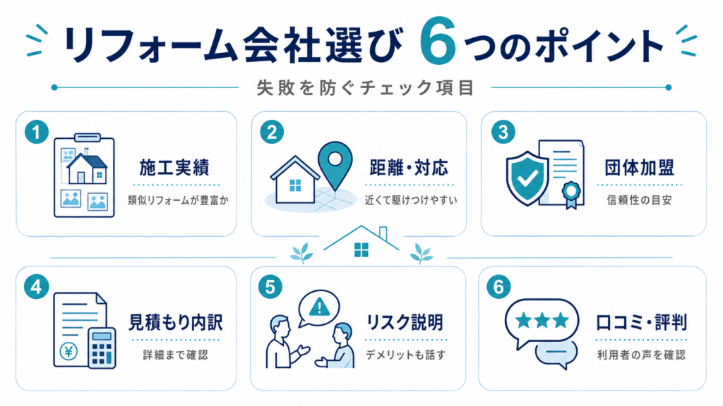 リフォーム会社選びのポイント