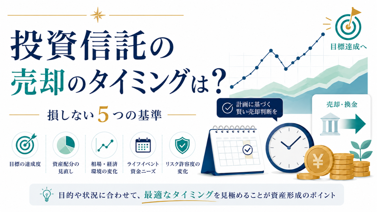 投資信託の売却タイミング