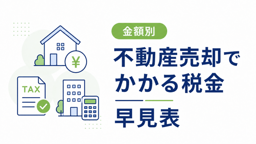 不動産売却でかかる税金目安