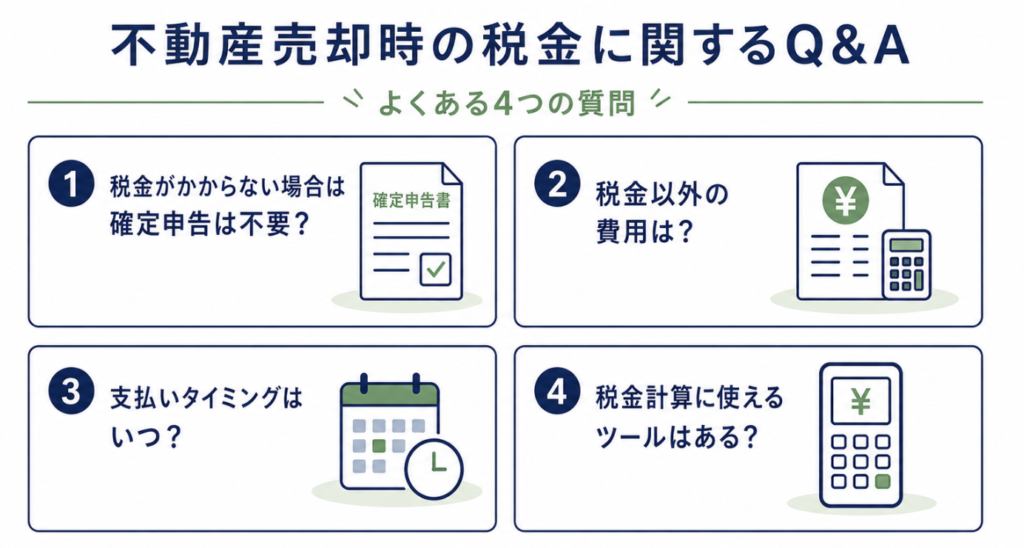 不動産売却時の税金に関するQ&A