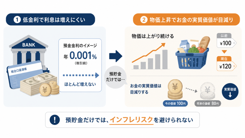 インフレと預金