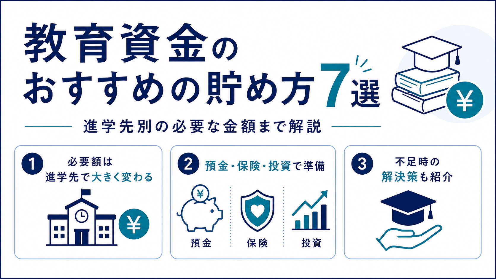 教育資金の貯め方と必要額